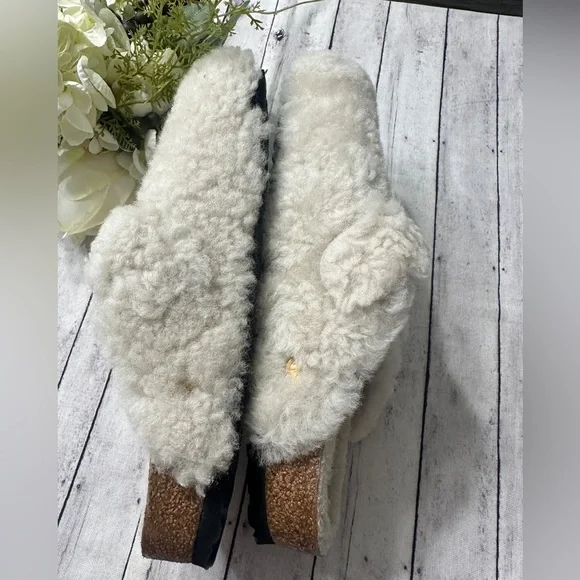 New Birkenstock Boston Big Buckle Teddy Shearling Clogs - Picture 8 of 14